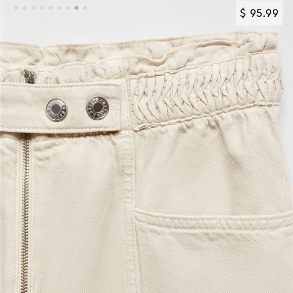 BNWT XS MANGO Highrise Tapered Jeans - Picture 8 of 9